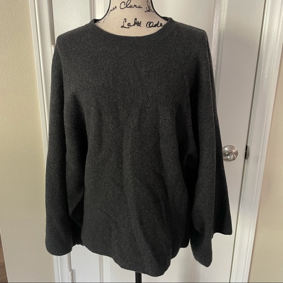 COS Dark Gray Kimono Inspired Wool Sweater - Picture 5 of 12